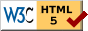 Valid HTML 5